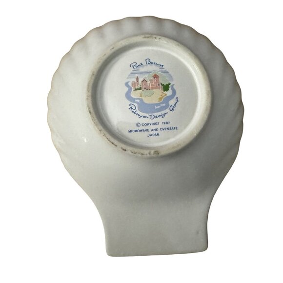 Vintage 1987 Paul Bocuse French Chef Clam Shell 5' Appetizer Dishes‎ Set of 4 - Picture 4 of 5